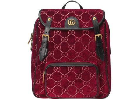 replica gucci velvet backpack|More.